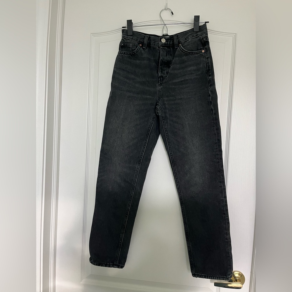 Denim Co High Rise Black Mom Jeans